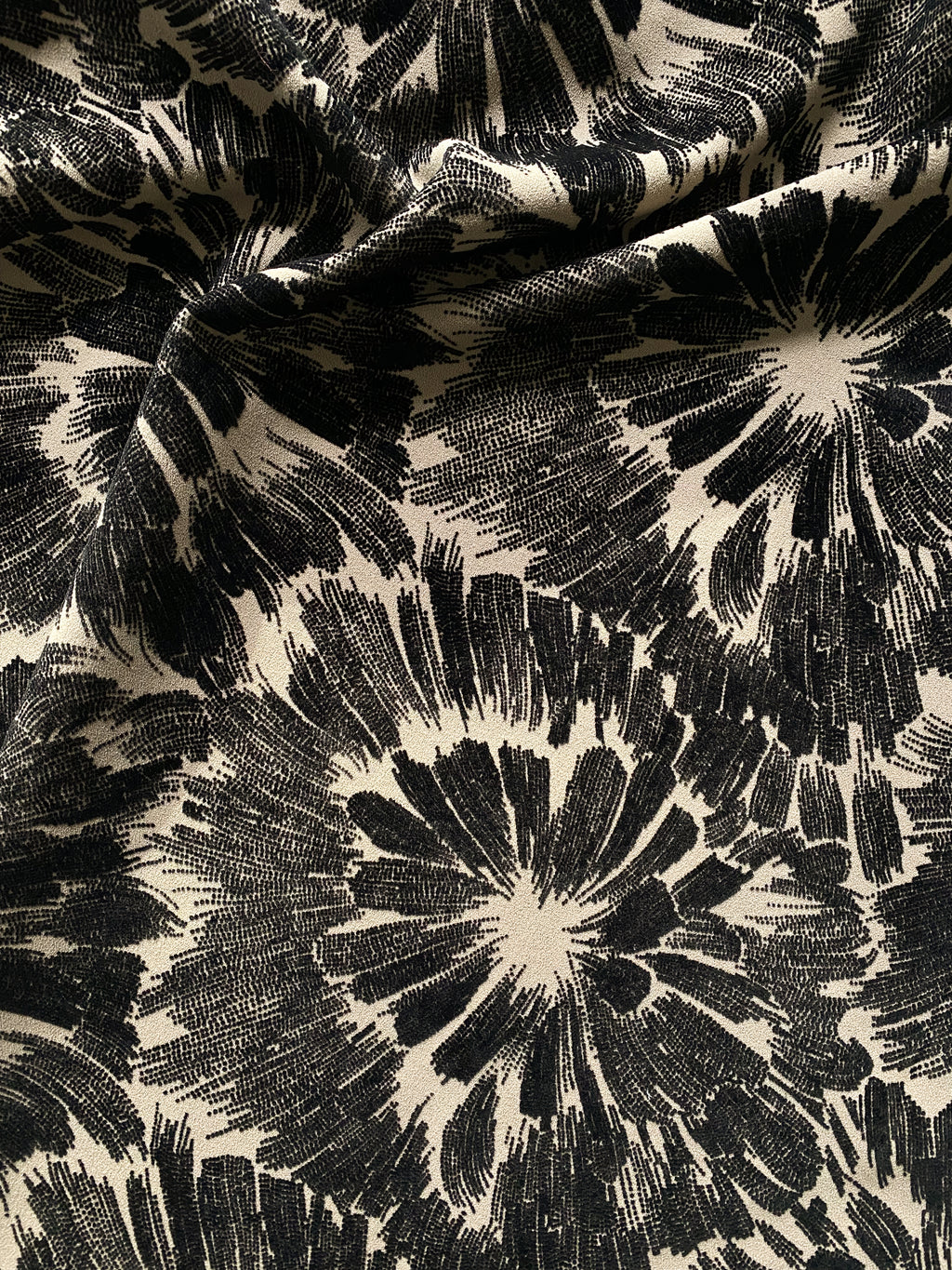 No. 257 double face with flock print