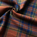 No. 1033 Wollstoff mit rostrotem Karo