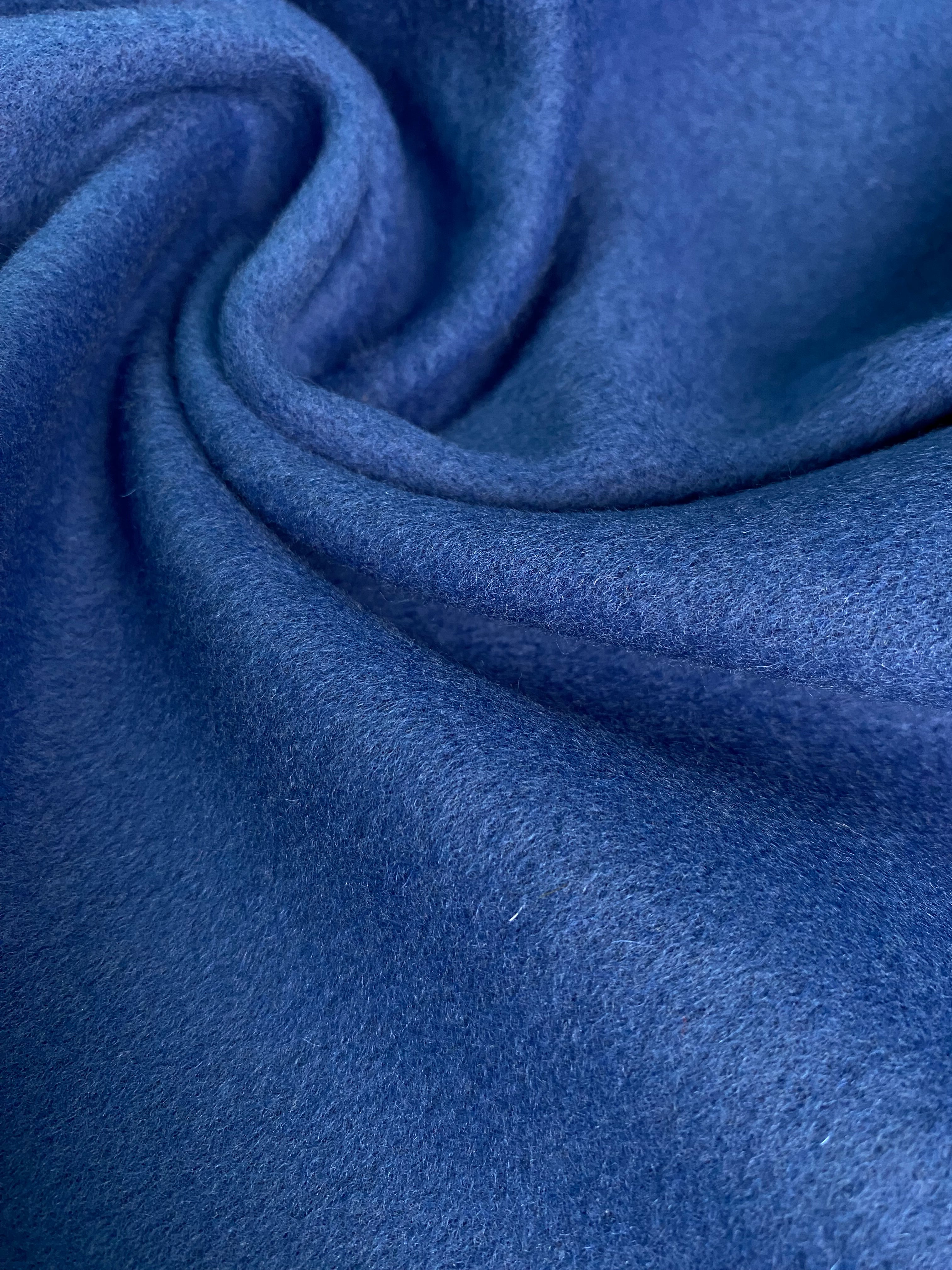 No. 1064 coat fabric with cashmere blue / 260 cm