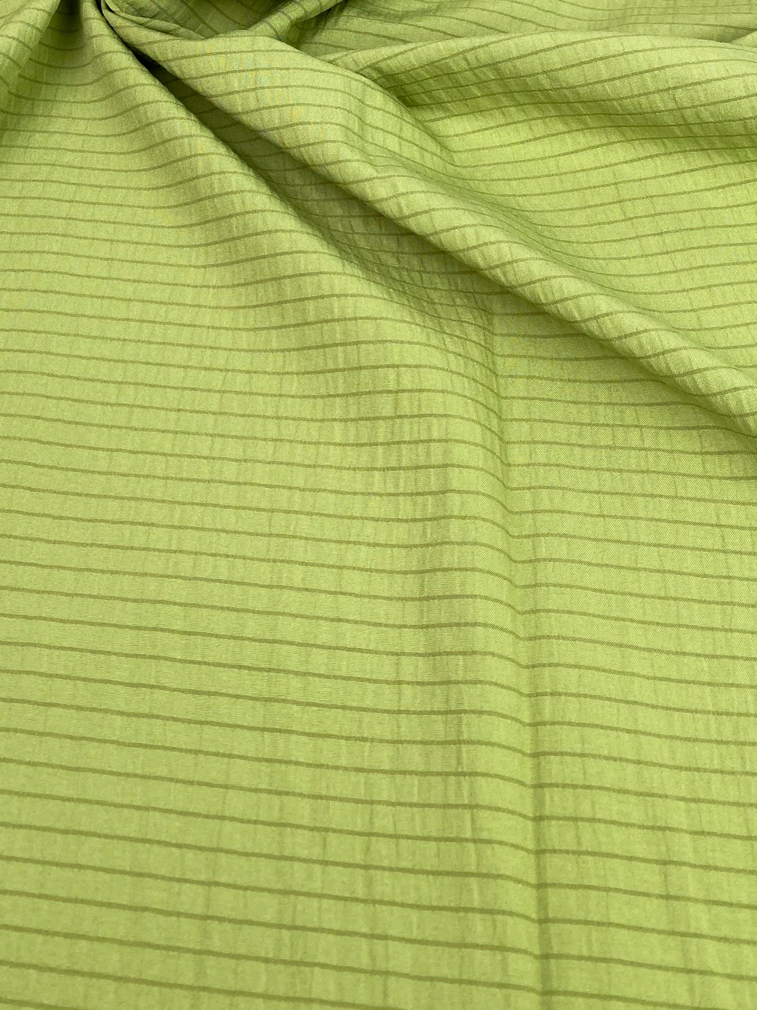 No. 872 Seersucker Viscose Blend Green