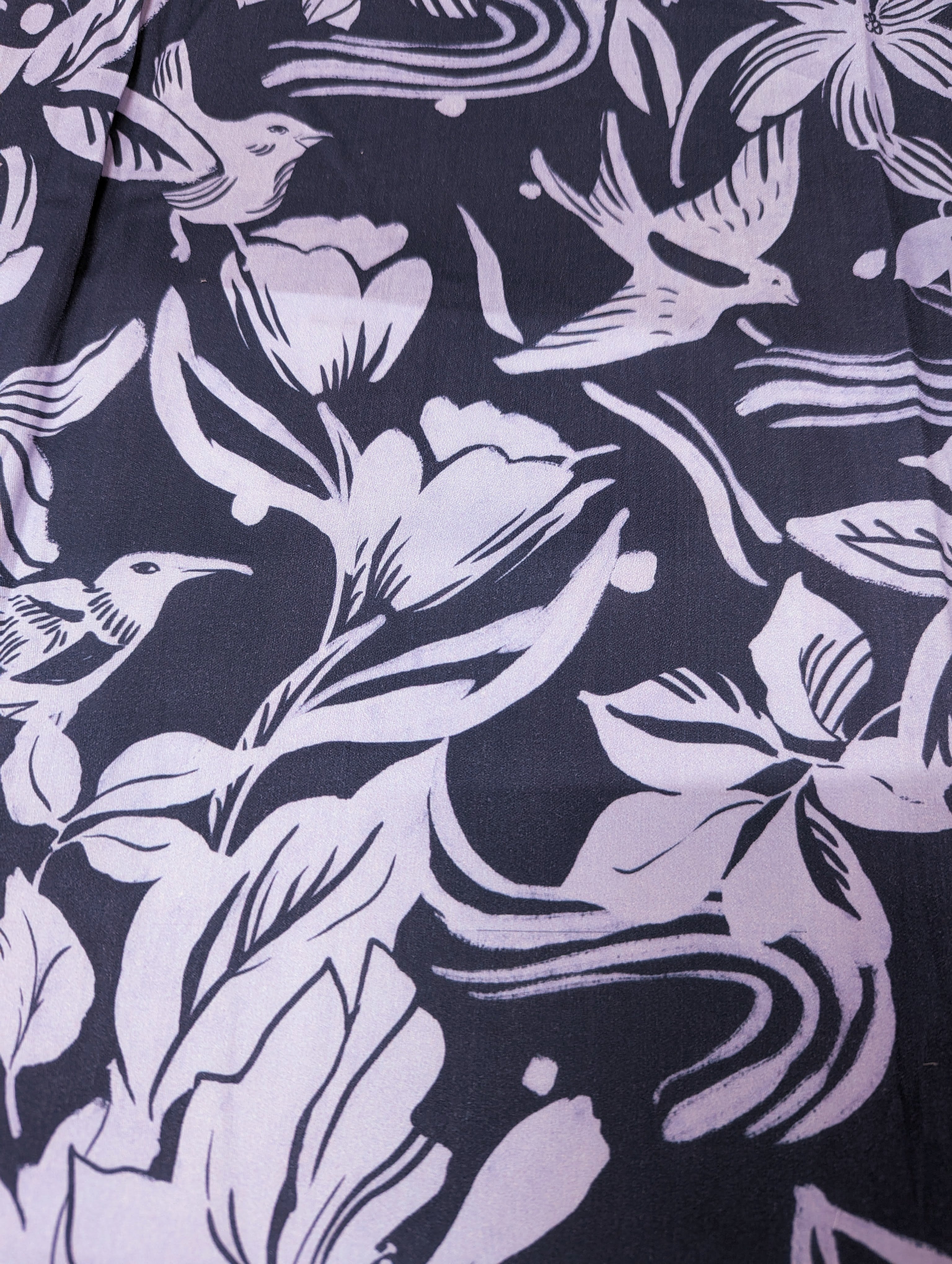 No. 942 printed viscose birds