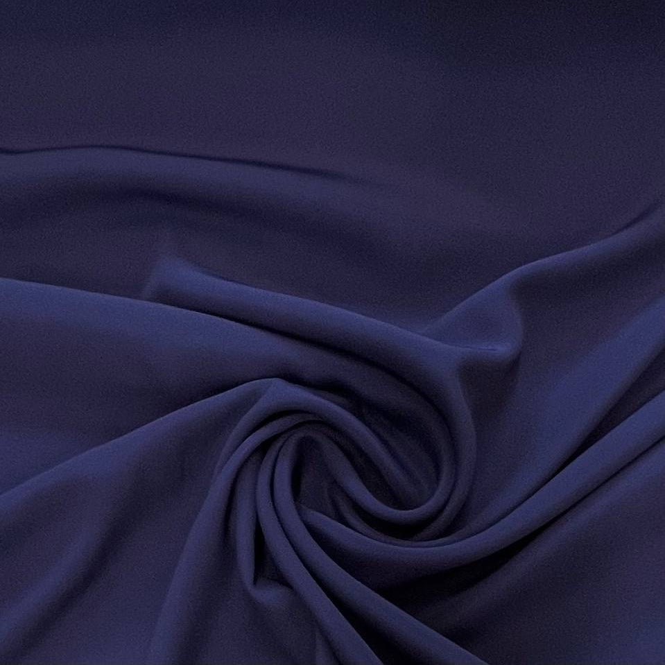 No. 1885 Seidenacetat Mischung Crepe de Chine blau Gu**i | 1,70m