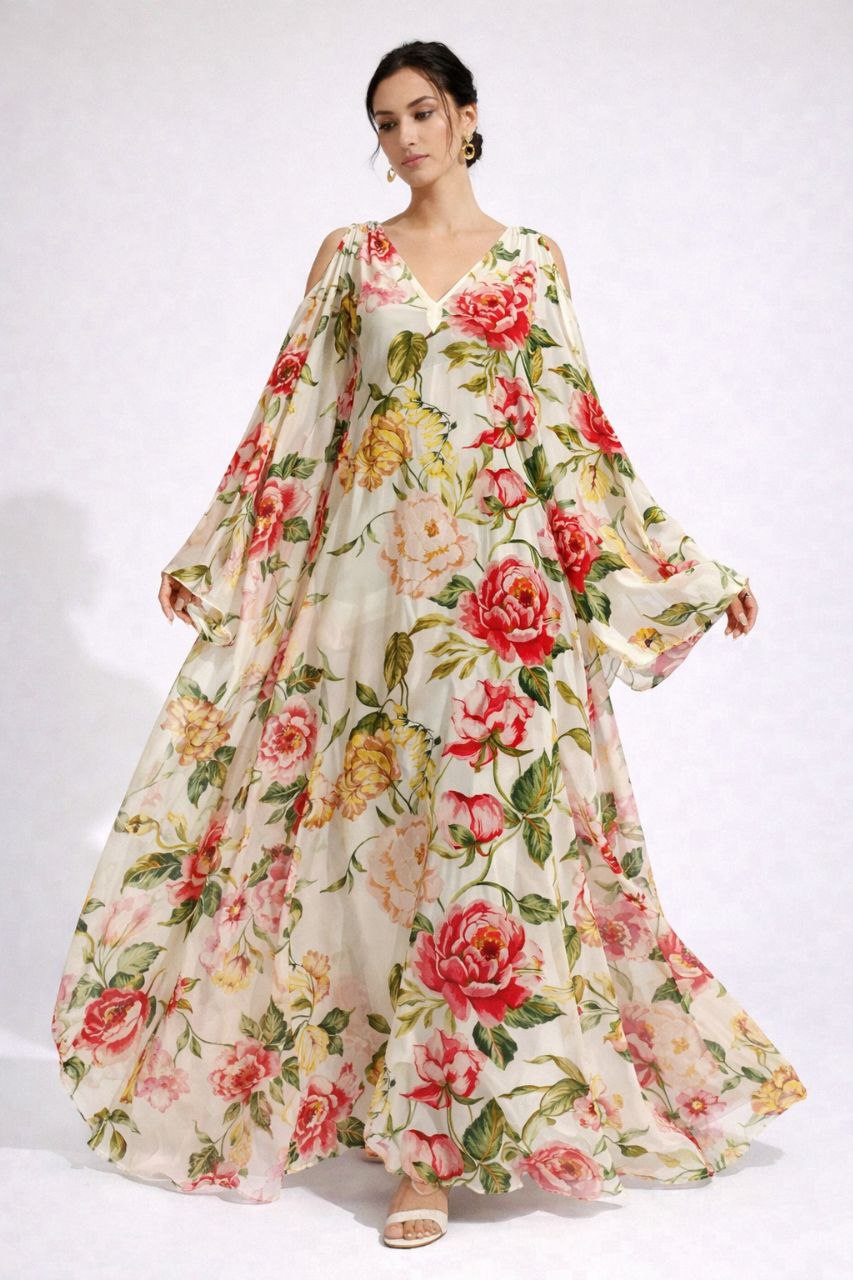 No. 1958 Viskose Blumen Valent**o