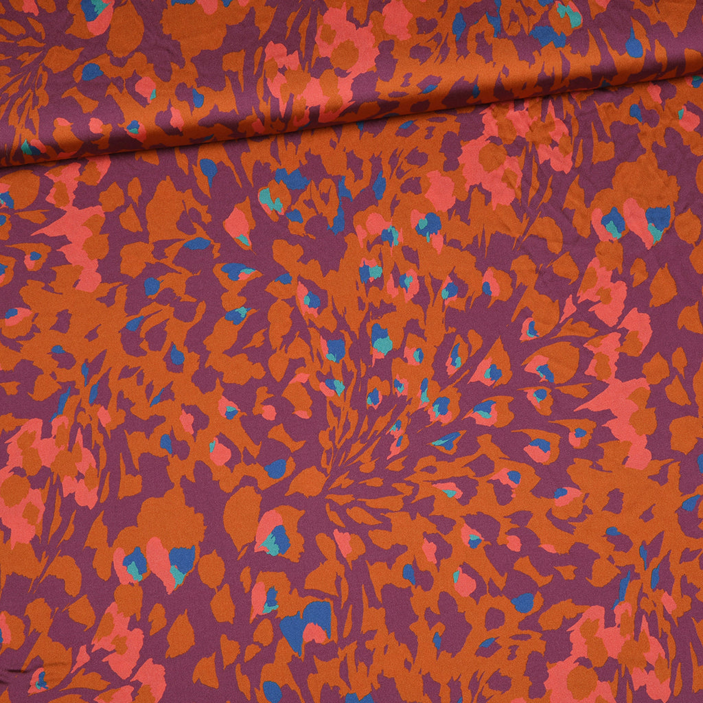 Non. 1460 satin imprimé coloré | 1,55 m