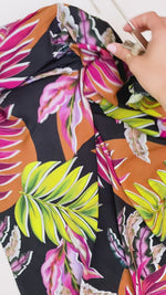 "New" Printed viscose with leaves