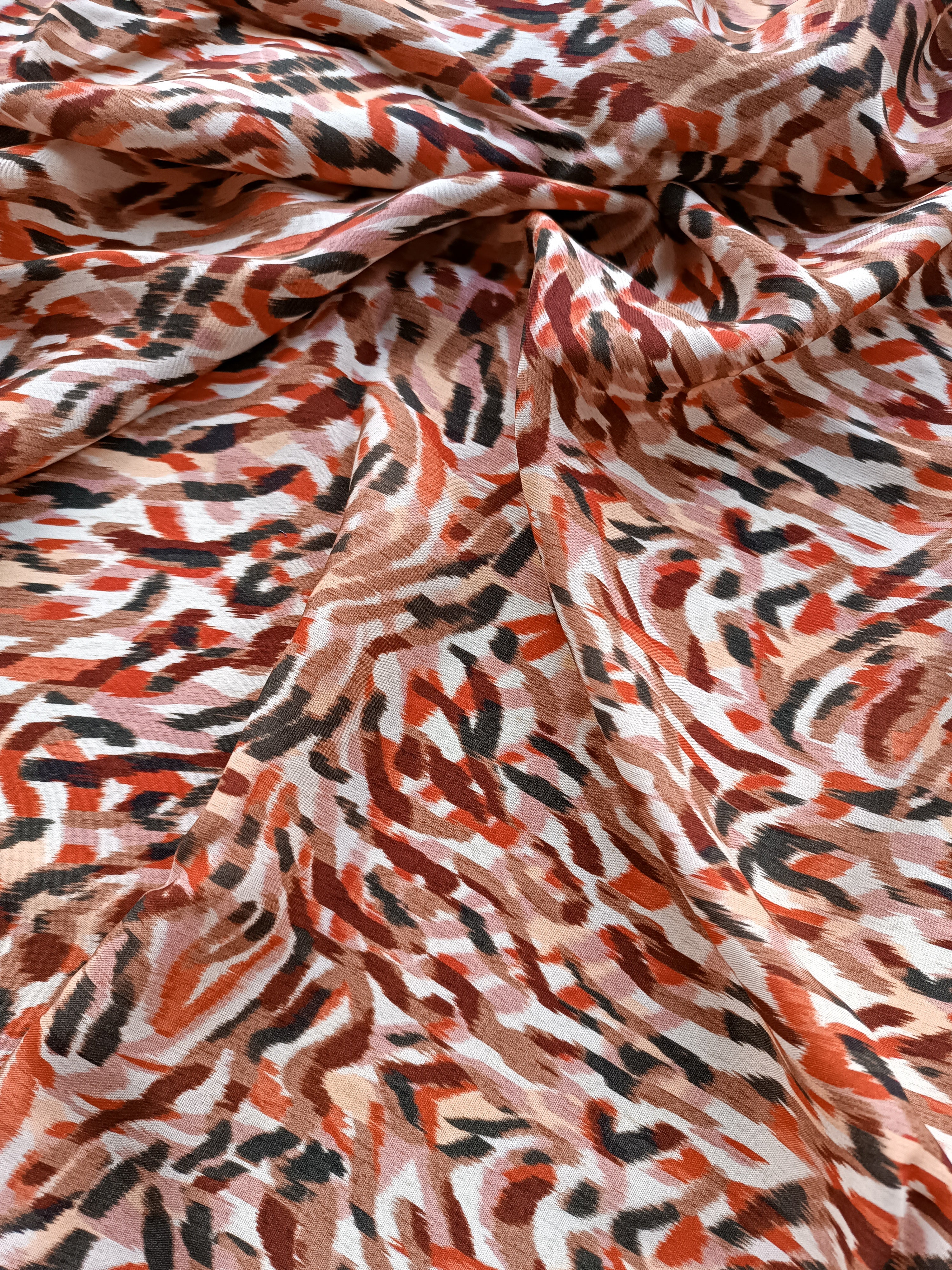 No. 678 viscose with abstract stripes