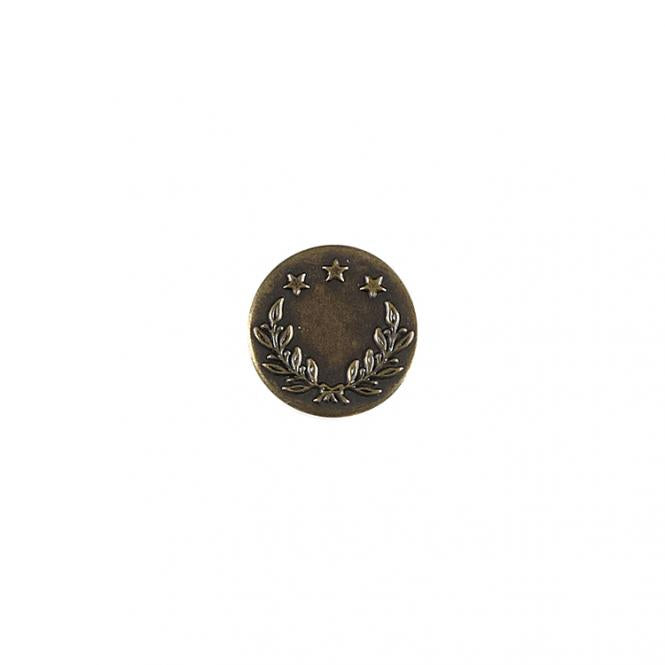 Jeans button metal 17mm antique gold