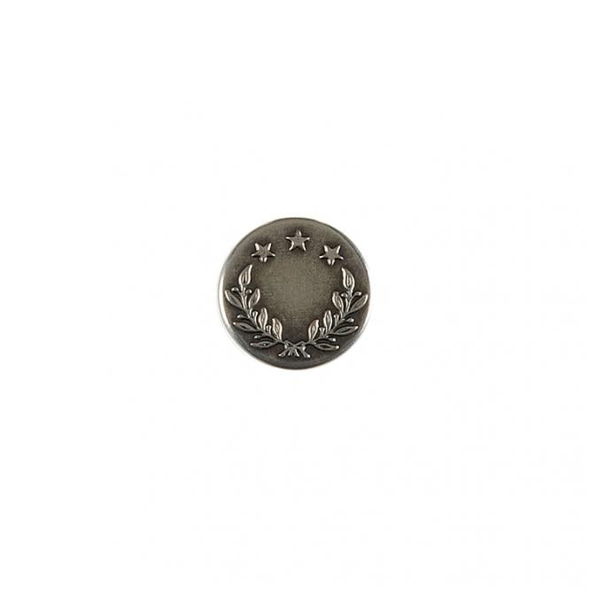 Jeansknopf Metall 17mm altsilber
