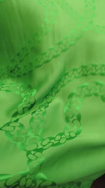 No. 606 silk jacquard green