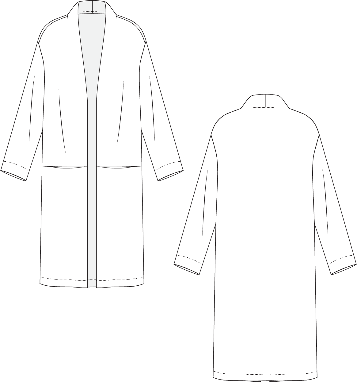 Patron en papier Cardigan Isa