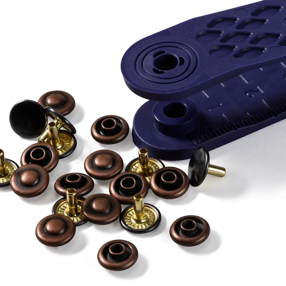 Rivets 9 mm vieux cuivre/bruni