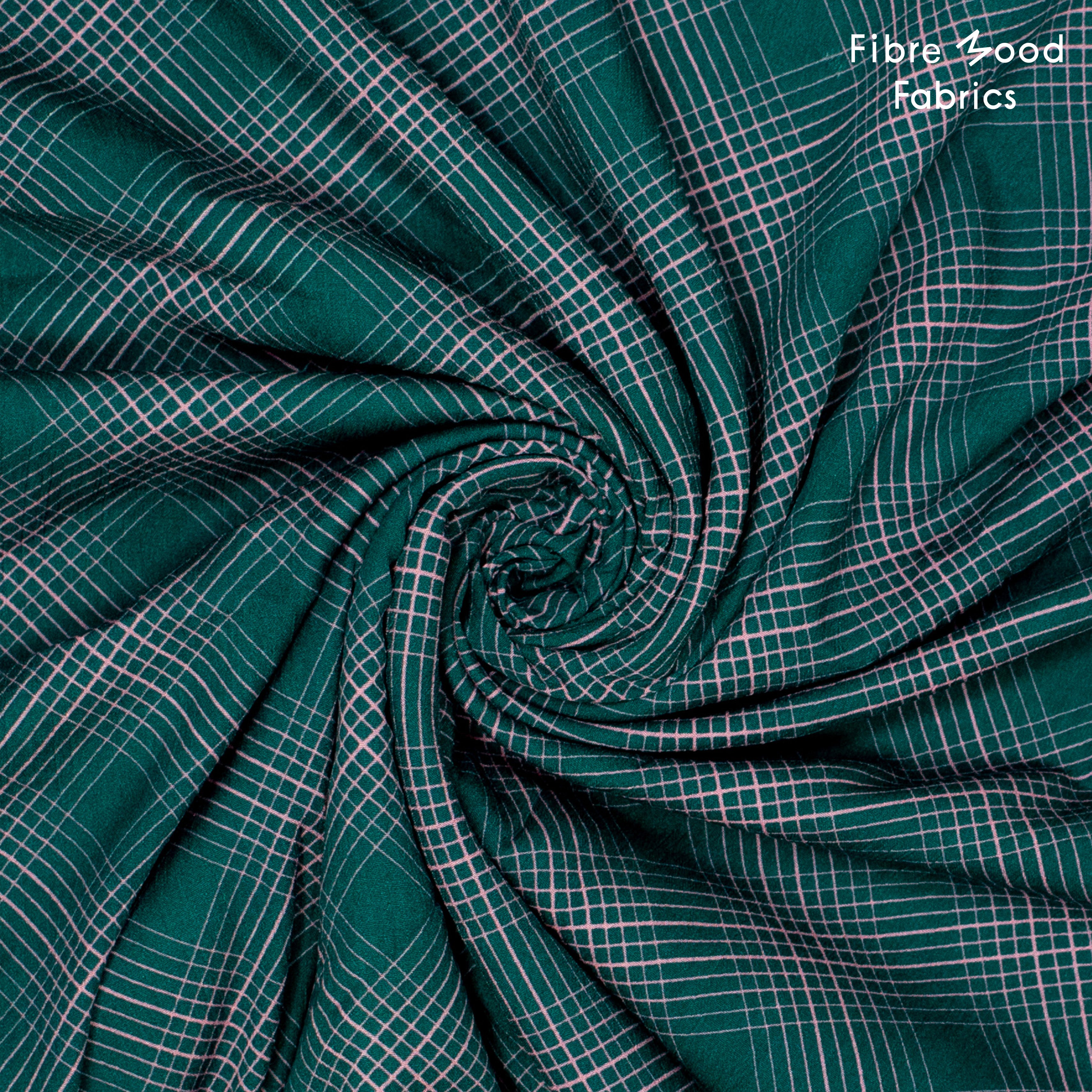 No. 568 viscose crepe check