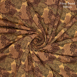 No. 574 viscose fabric abstract print