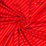 No. 572 Viskose Satin Streifen rot