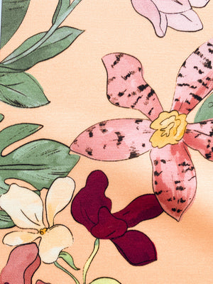 No. 83 Viskose Orchideen Print