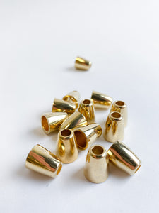 Cord end 5 mm gold