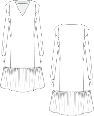 Papierschnittmuster Kleid Lova