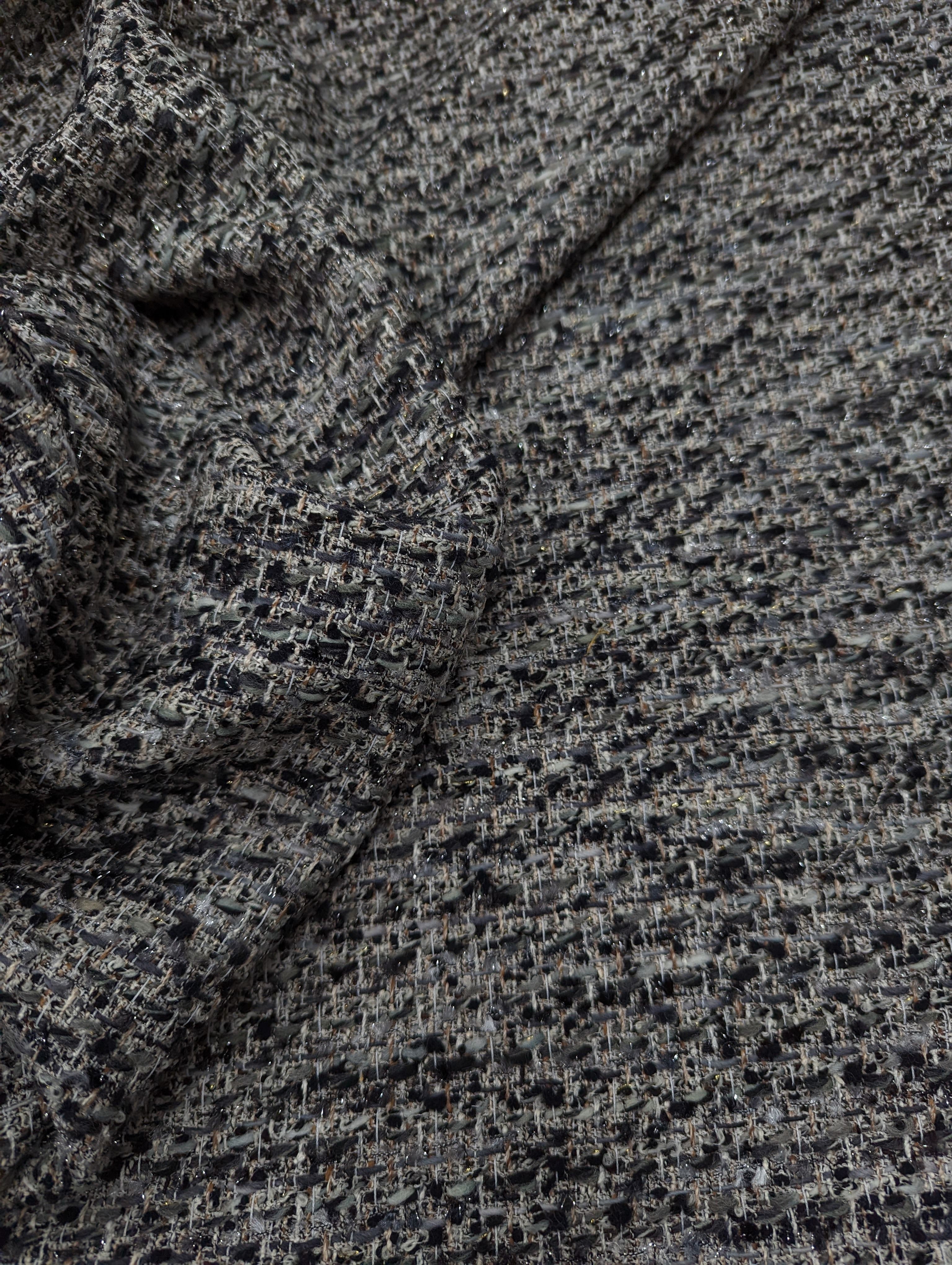 No. 505 Tweed schwarz weiß