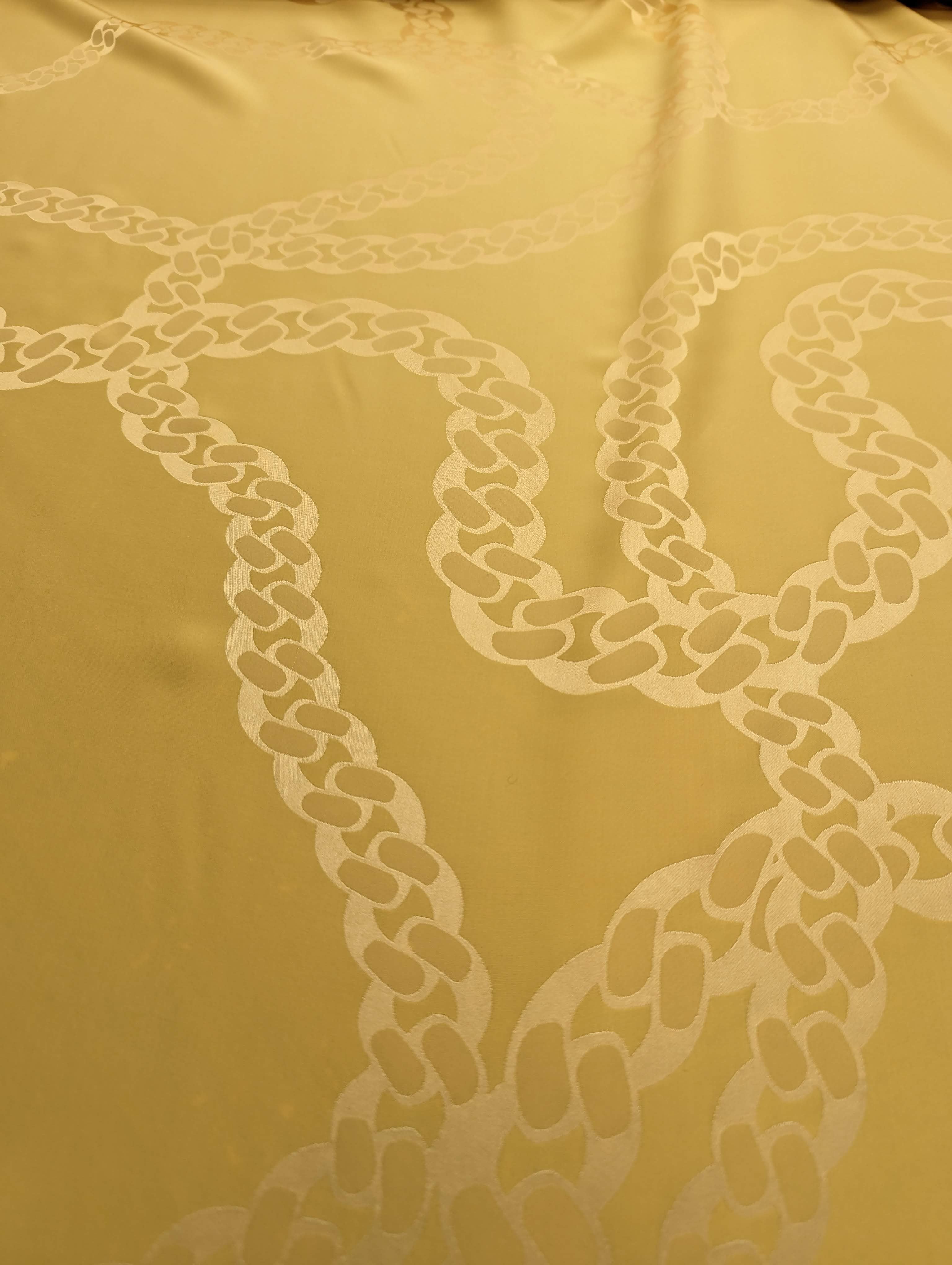 No. 608 Seiden Jacquard gelb / 0,90 m