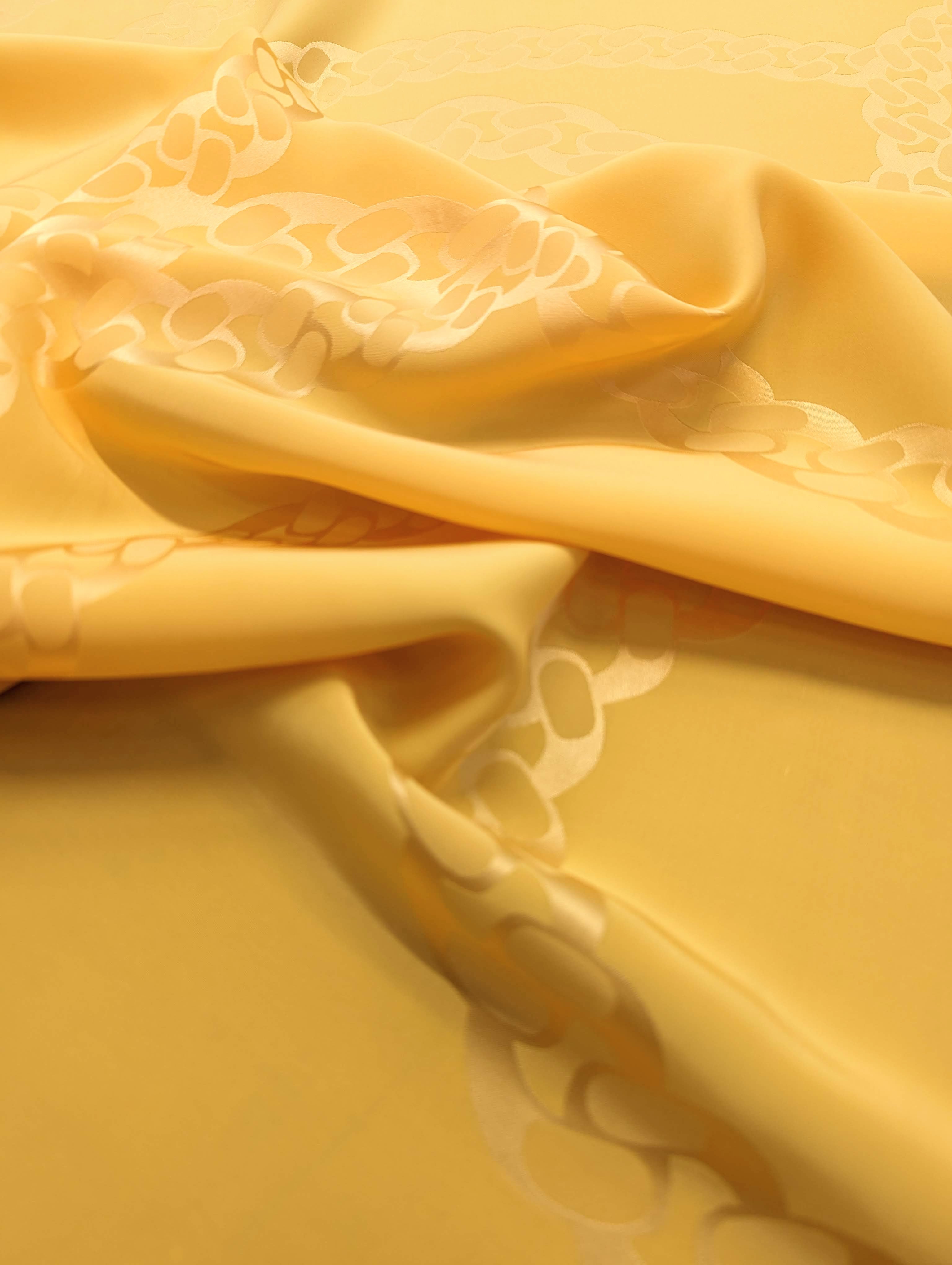 No. 608 silk jacquard yellow