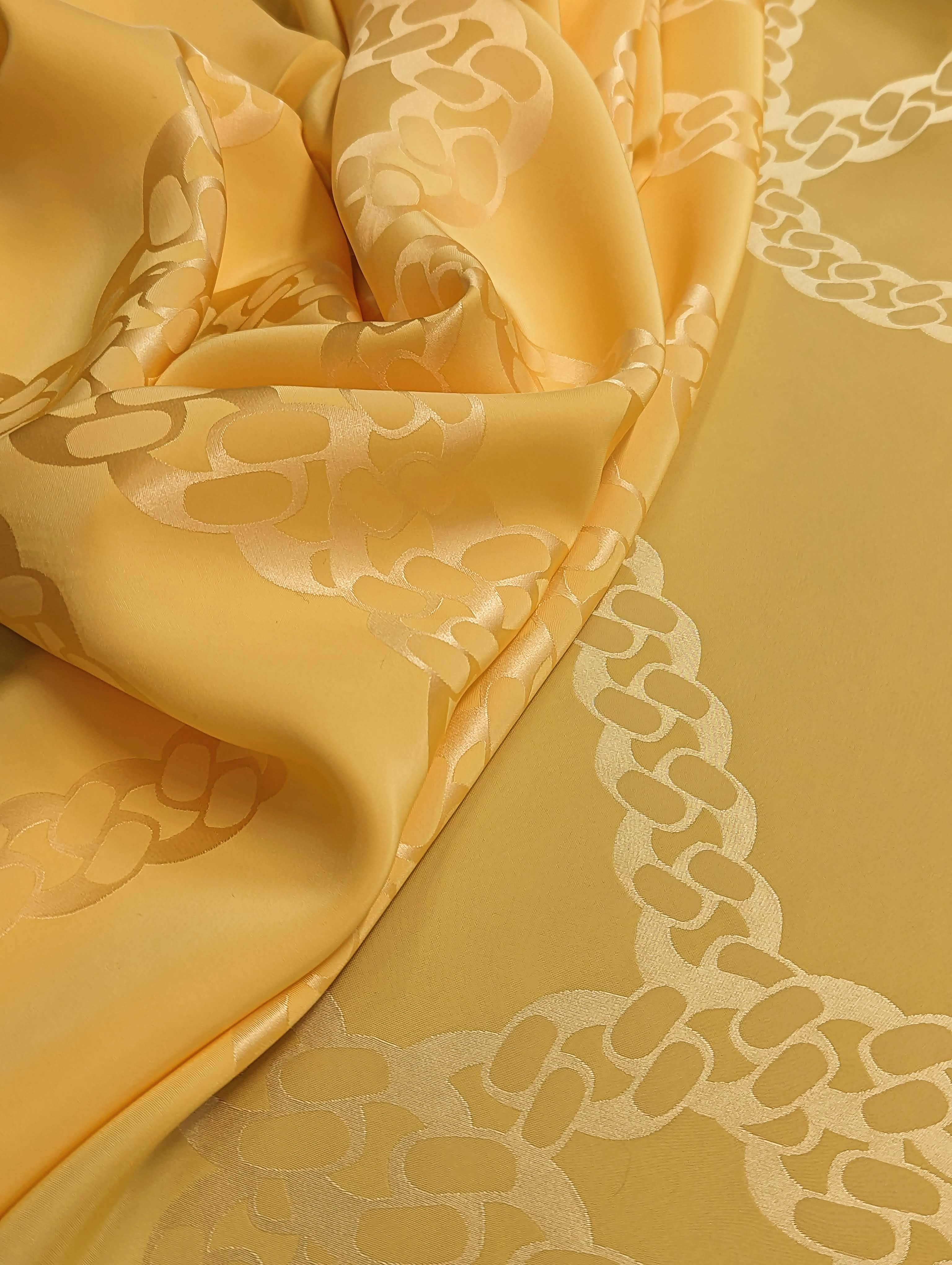No. 608 silk jacquard yellow