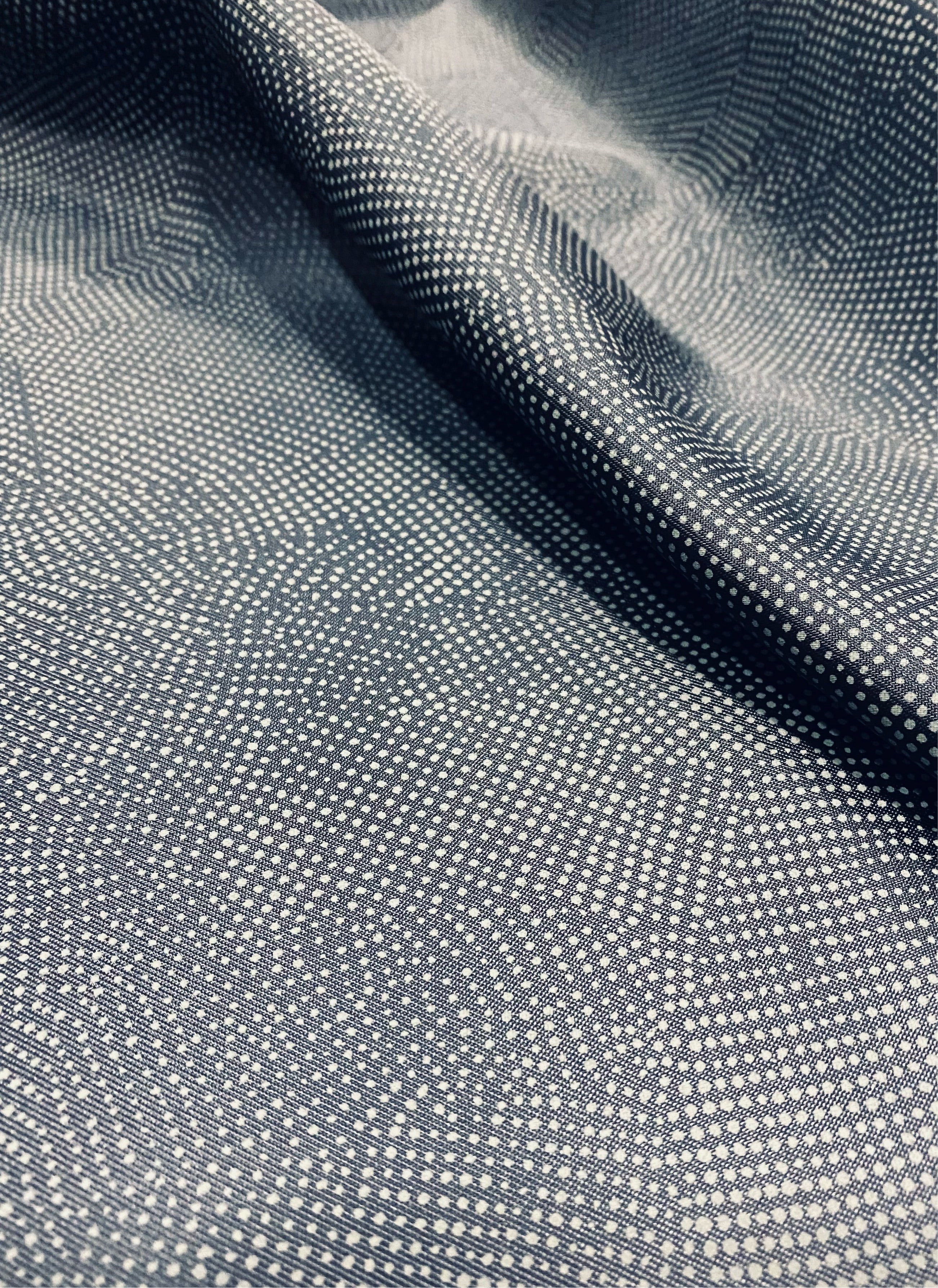 No. 431 Lining in dark blue with dots