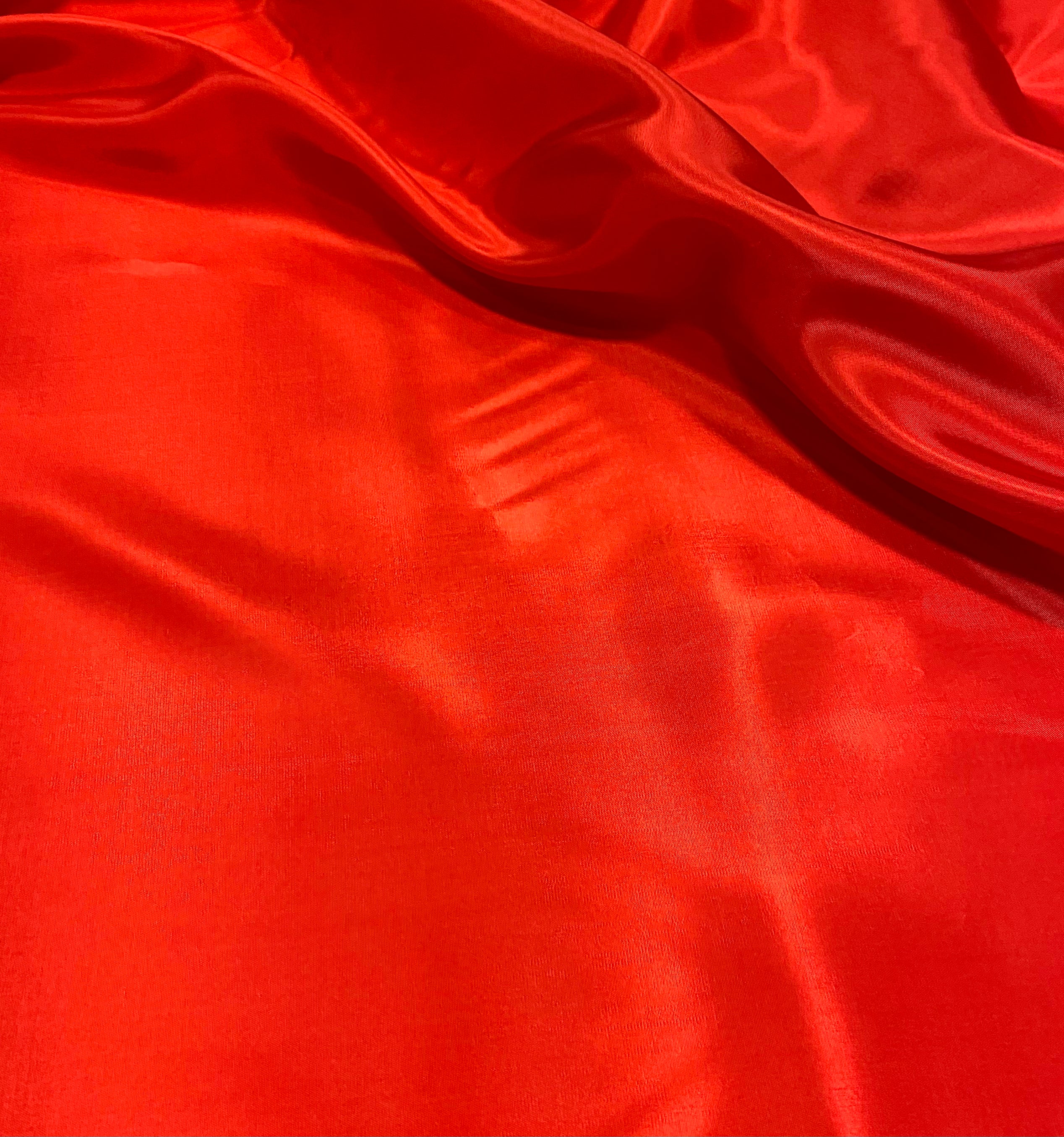 Lining material viscose fire red