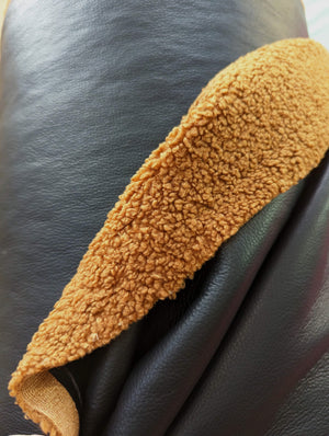 No. 610 imitation leather - shearling cognac