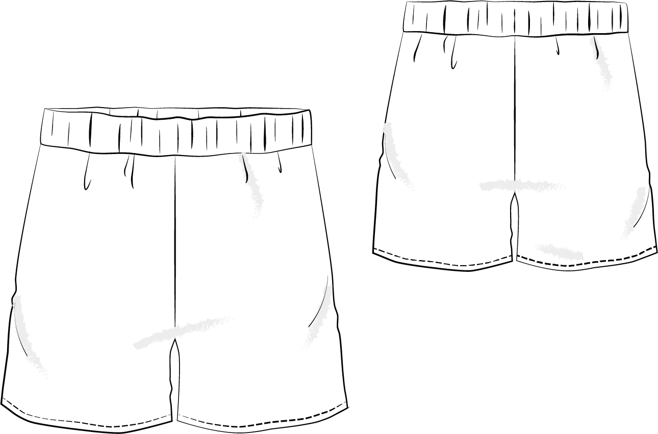 Paper pattern shorts Alva