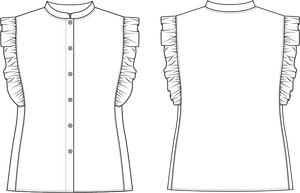 Papierschnittmuster Bluse Adela