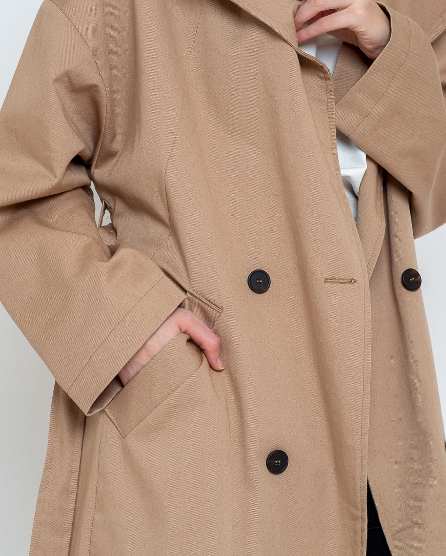 ausgedrucktes Papierschnittmuster Trenchcoat Kara