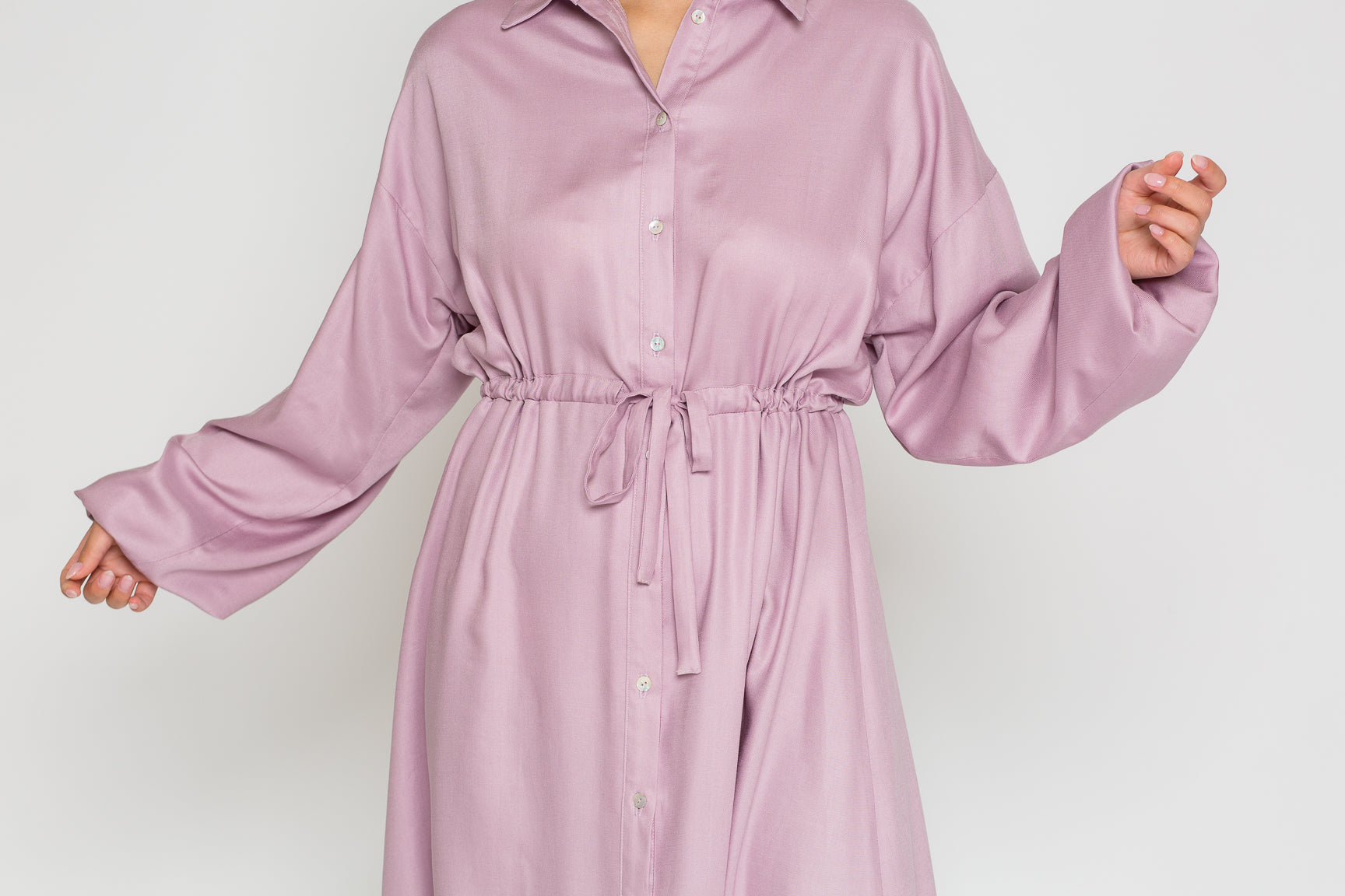 ausgedrucktes Papierschnittmuster Hemdblusenkleid Lou