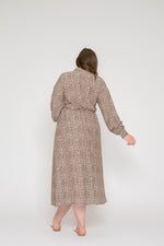Paper pattern shirt dress Lou