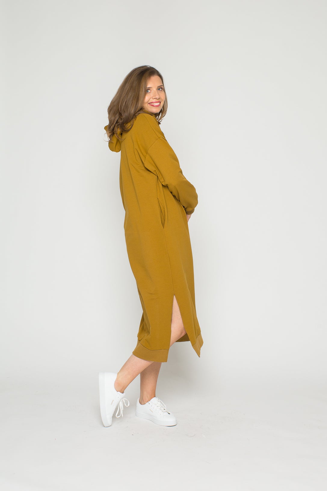 Papierschnittmuster Hoodiekleid Vera