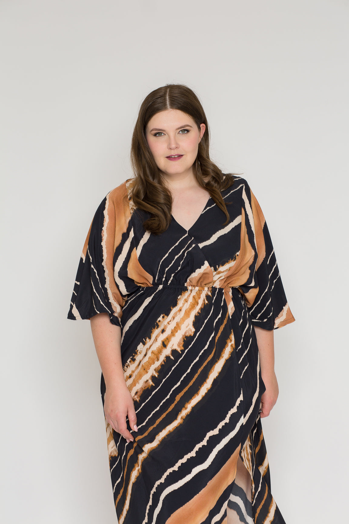 ausgedrucktes Papierschnittmuster Kaftan Leana